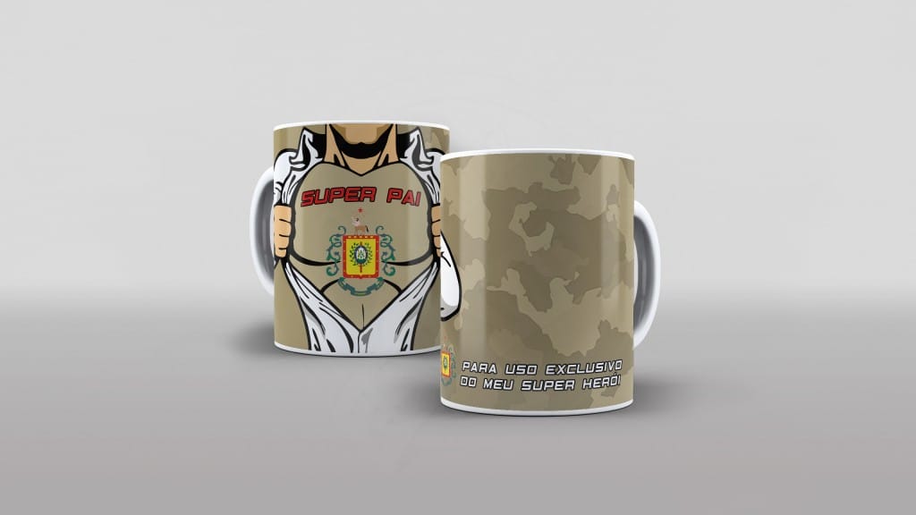 ARTE PARA CAMISETAS SUPER PAI - TEMA POLCIAL MILITAR - RS-1861