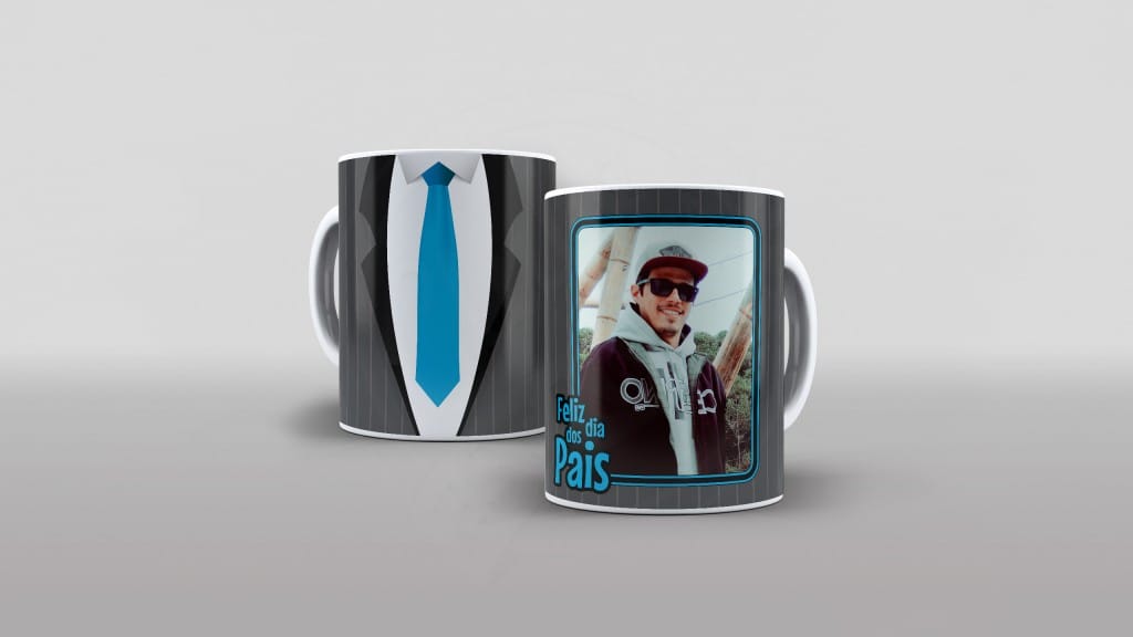 ARTE PARA CANECAS FELIZ DIA DOS PAIS COM FOTO 11-1881