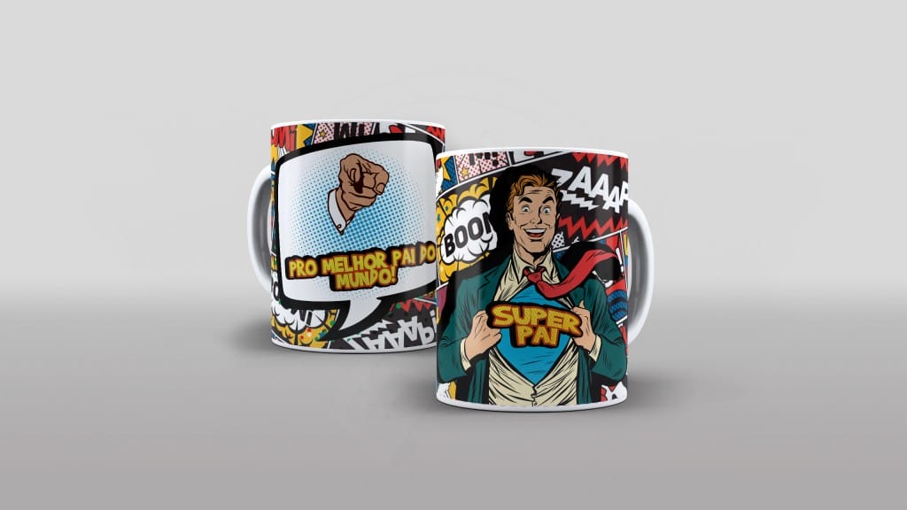 ARTE PARA CANECAS - DIA DOS PAIS - SUPER PAI - PRO MELHOR PAI DO MUNDO-1907
