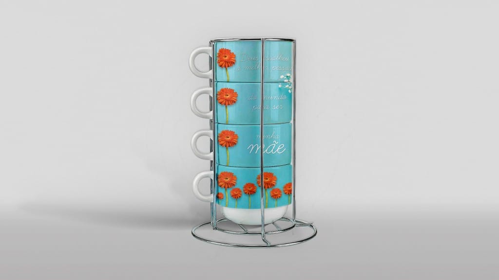 ARTE DEUS ESCOLHEU A MELHOR PESSOA - ESTAMPA PARA TORRE DE XÍCARA-1931