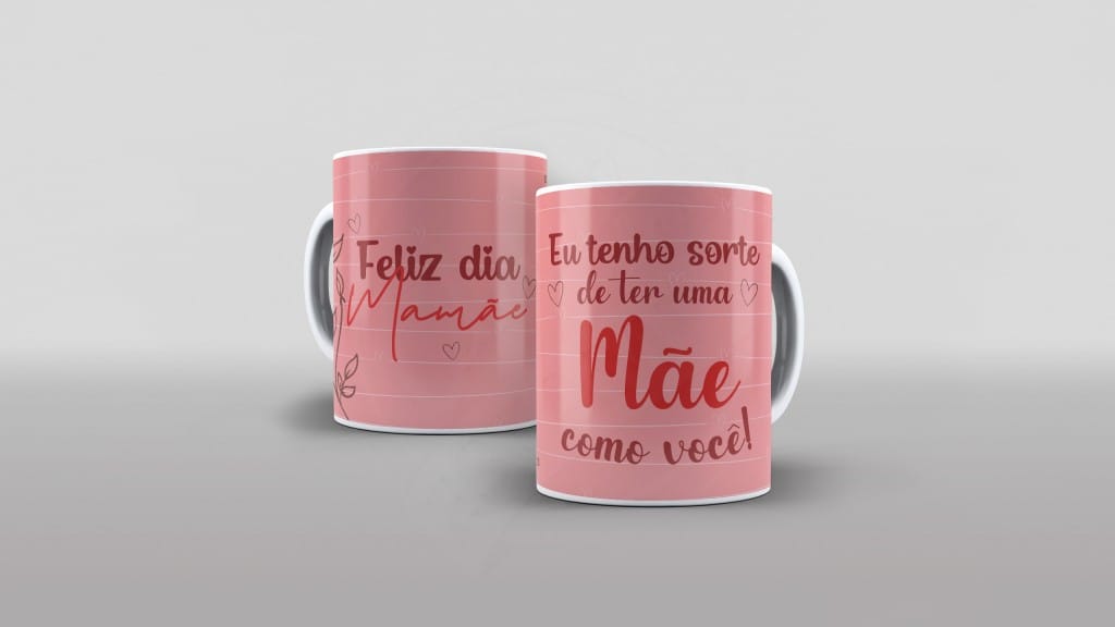 ARTE EU TENHO SORTE DE TER UMA MÃE COMO VOCÊ ESTAMPA PARA CANECA-1948