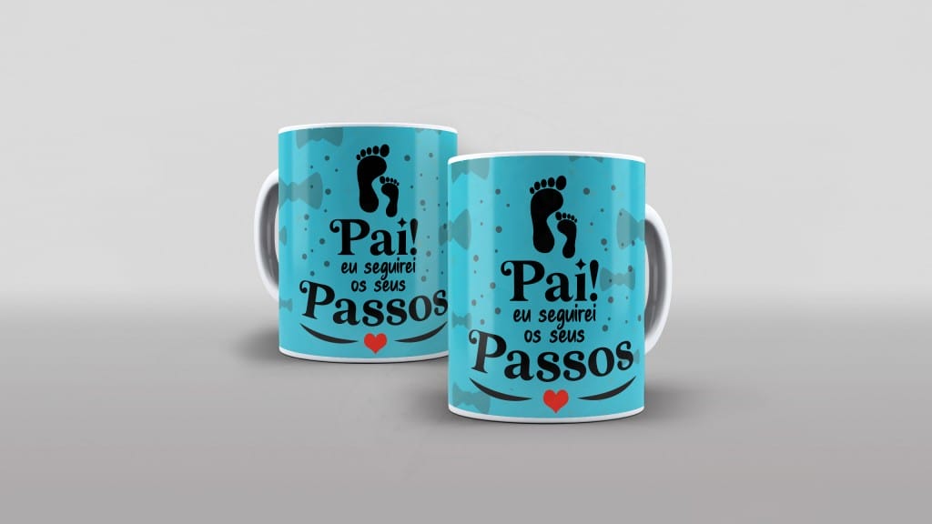 ARTE PARA CANECAS - PAI EU SEGUIREI SEUS PASSOS-1967