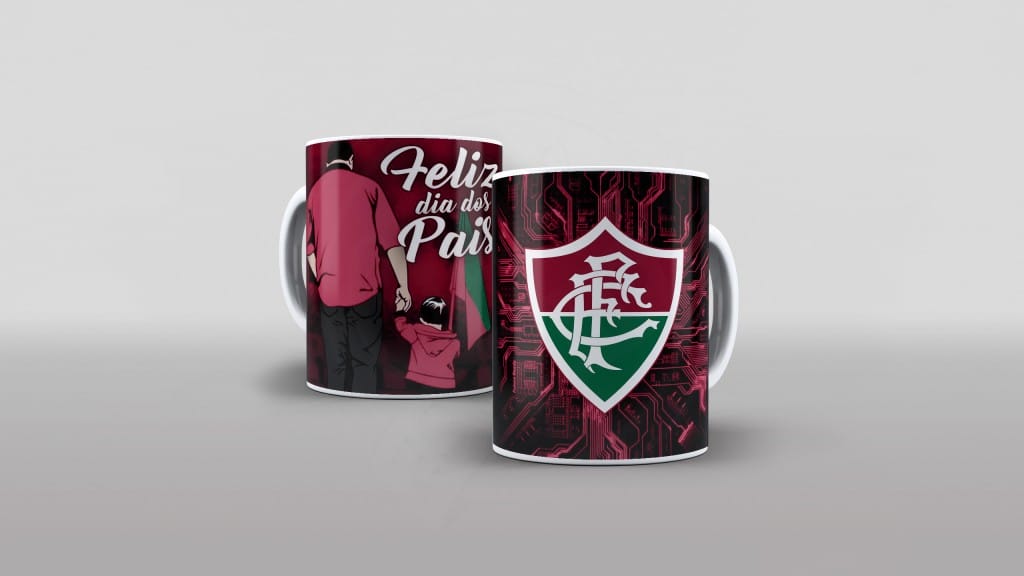 ARTE PARA CANECAS - FLUMINENSE 2 - FELIZ DIA DOS PAIS-1995