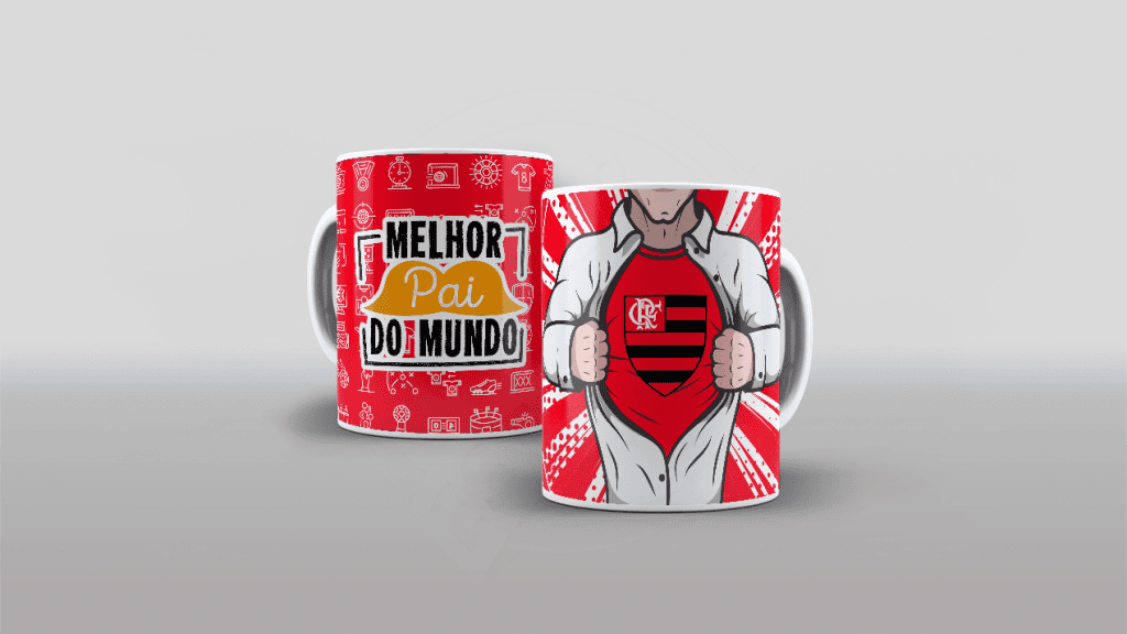 ARTE PARA CANECAS - PAI - FLAMENGO-2018