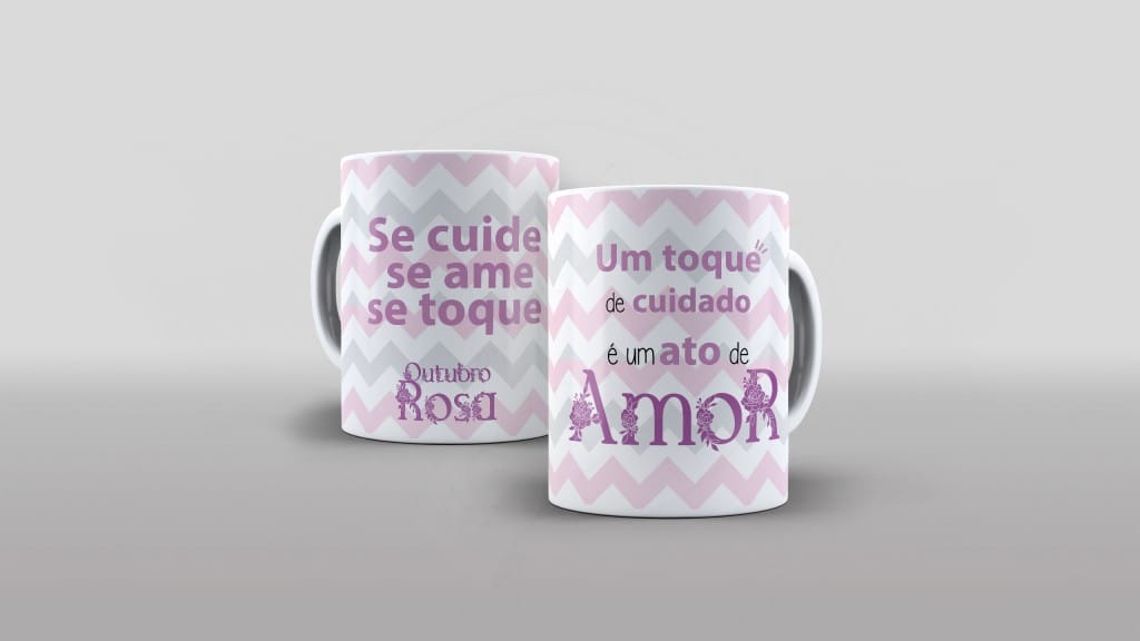 ARTE PARA CANECAS - OUTUBRO ROSA 003-2032
