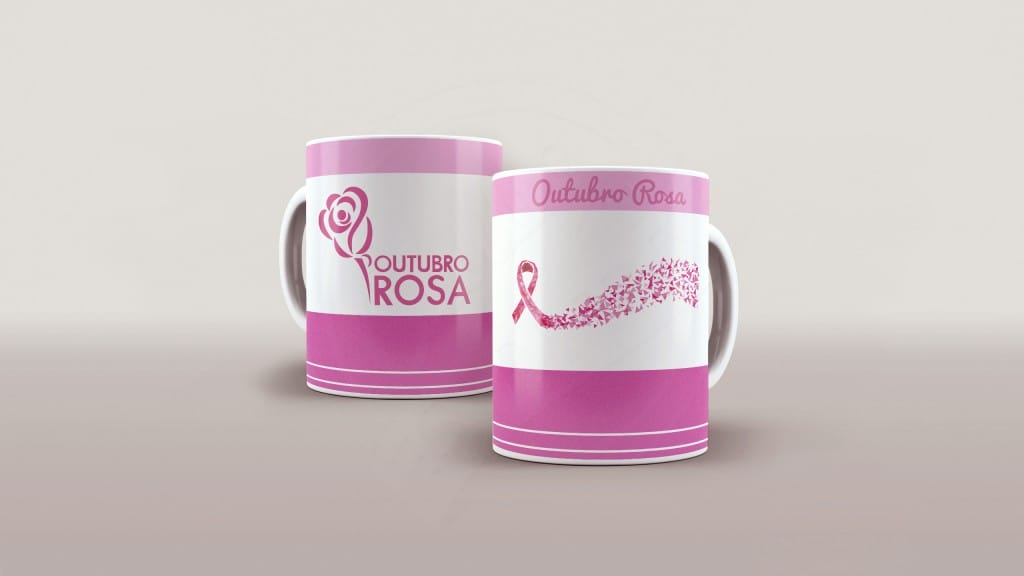 ARTE PARA CANECAS  - OUTUBRO ROSA 006-2035