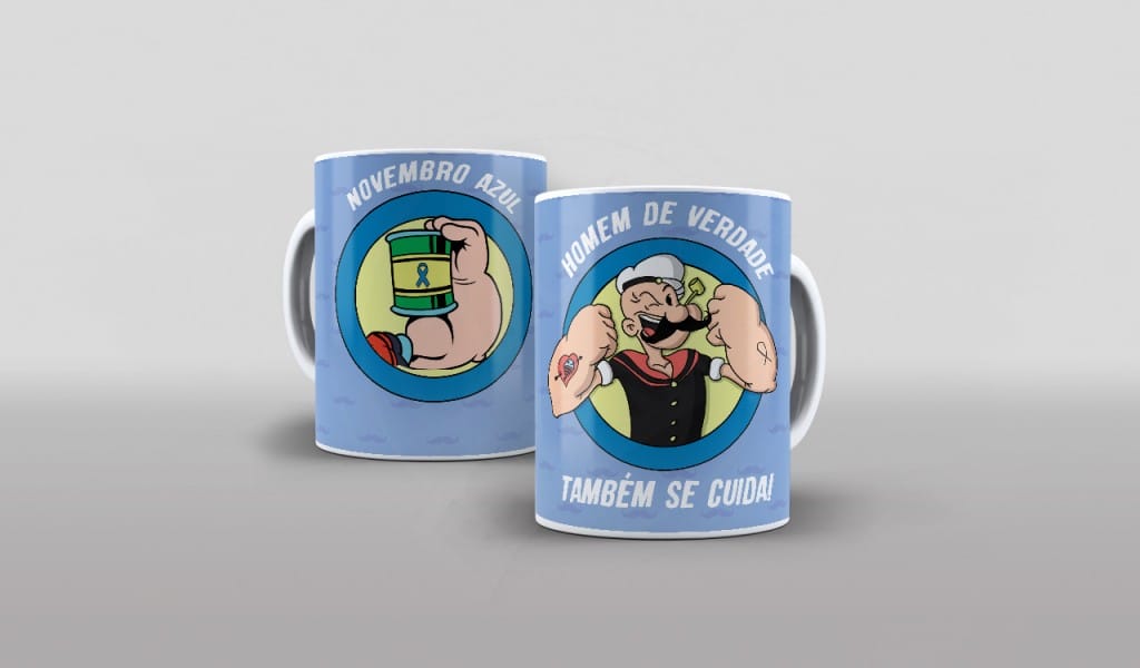 ARTE PARA CANECAS - POPEYE - NOVEMBRO AZUL-2036