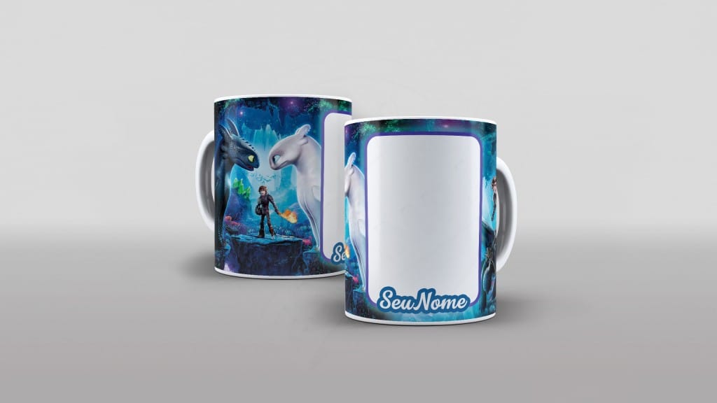 ARTE PARA CANECAS - COMO TREINAR SEU DRAGÃO 001-2150