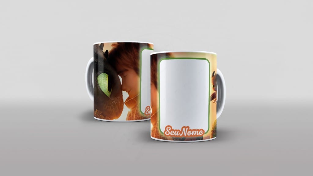 ARTE PARA CANECAS - COMO TREINAR SEU DRAGÃO 003-2152