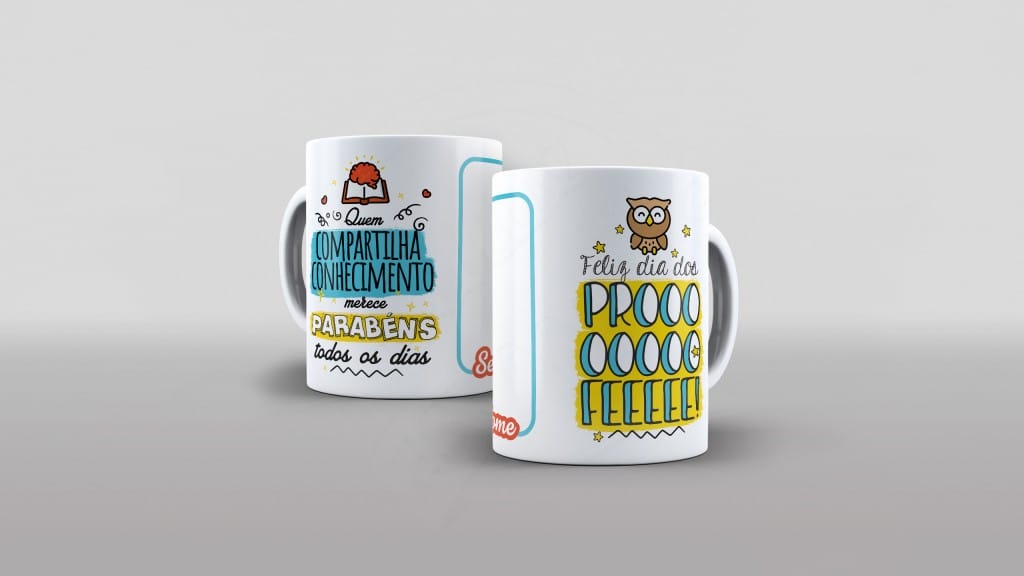 ARTE PARA CANECAS - QUEM COMPARTILHA CONHECIMENTO-2197