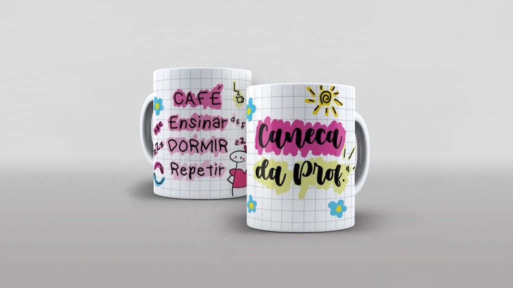 ARTE PARA CANECAS - CANECA DA PROF.-2207