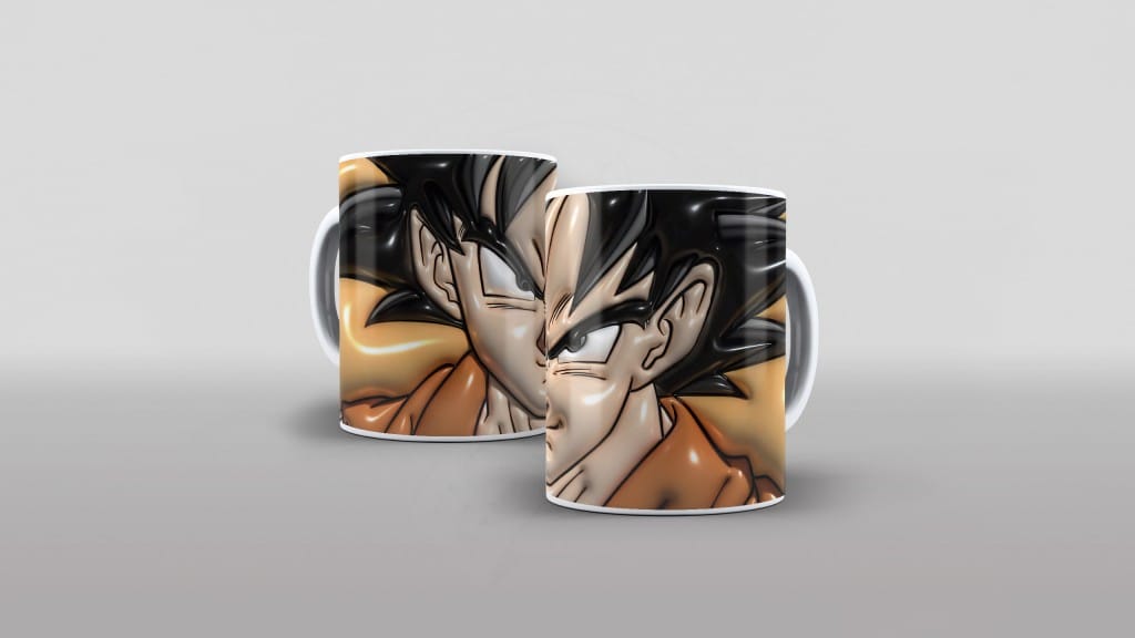 ARTE PARA CANECAS - GOKU INFLADO 3D-2221