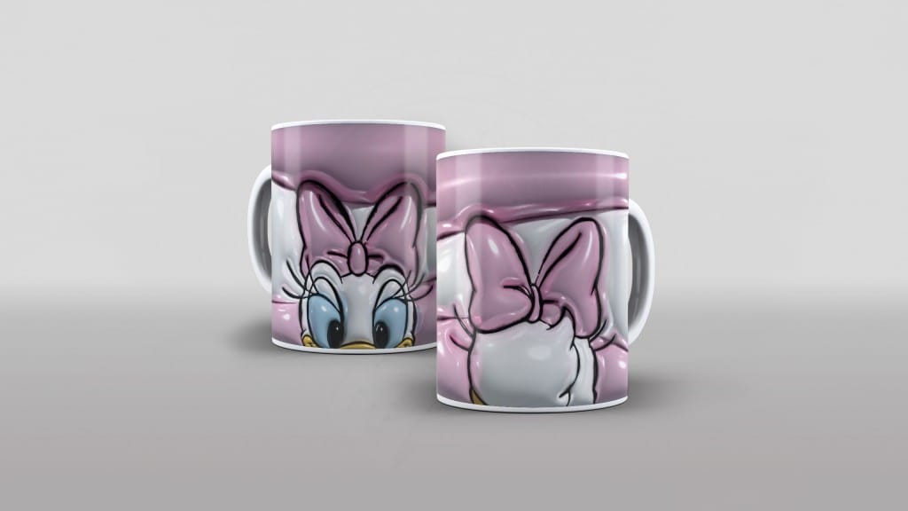 ARTE PARA CANECAS - MARGARIDA INFLADA 3D-2222