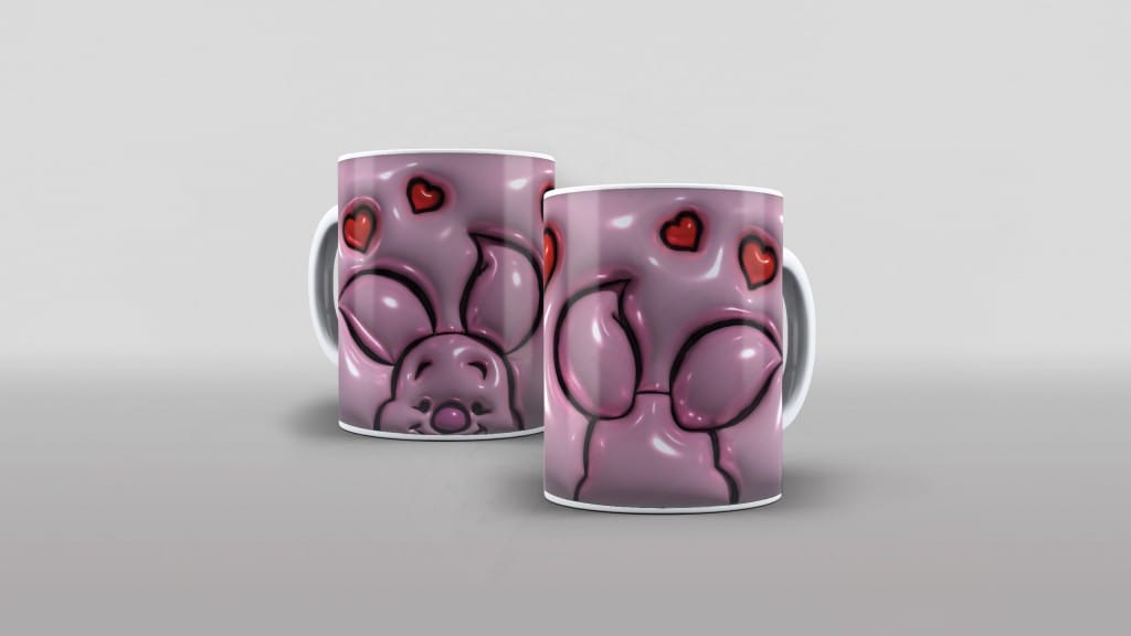 ARTE PARA CAENCAS - PIGLET LEITÃO INFLADO 3D-2226