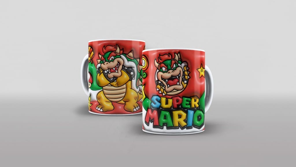 ARTE PARA CANECAS - BOWSER 2 3D-2232
