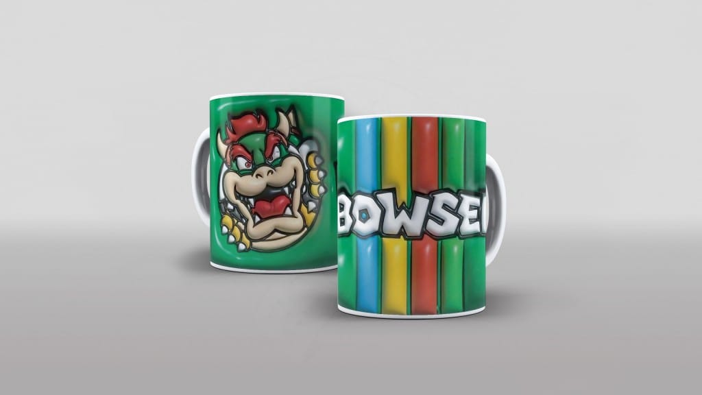 ARTE PARA CANECAS - BOWSER 3D-2233