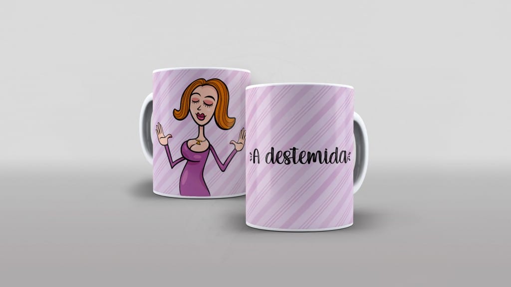ARTE PARA CANECAS - A DESTEMIDA-2267