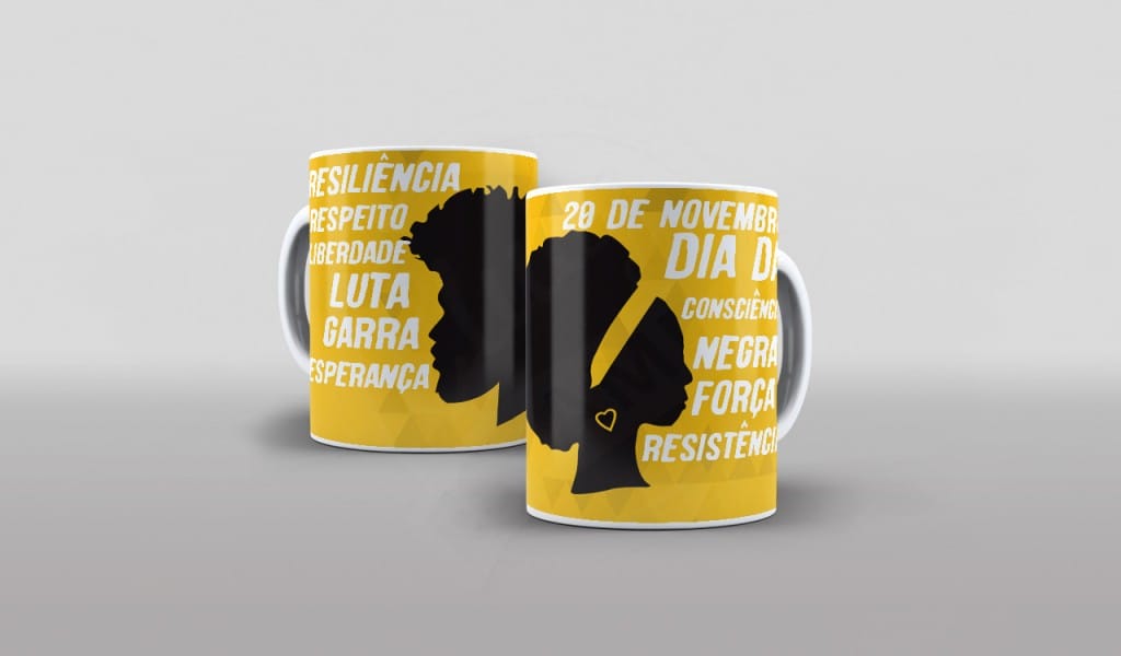 ARTE PARA CANECAS - CONSCIÊNCIA NEGRA 02-2297