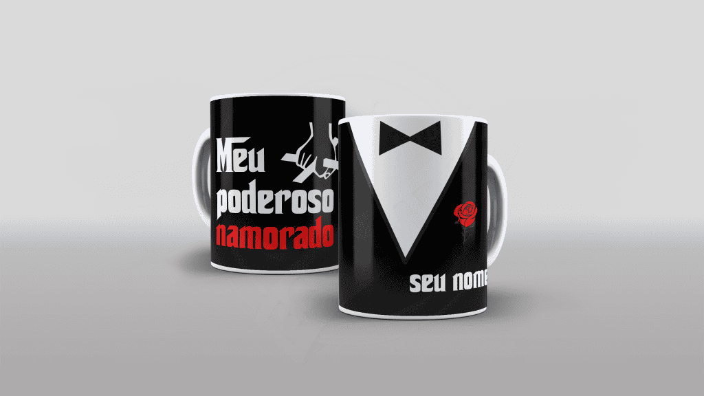 ARTE PARA CANECAS - MEU PODEROSO NAMORADO-2336