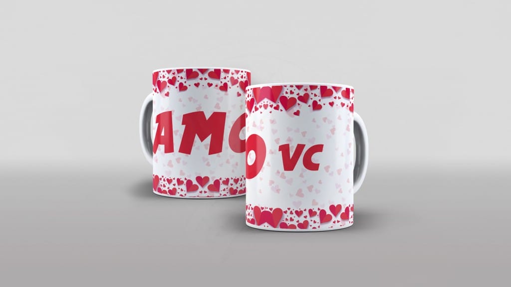 ARTE PARA CANECAS - EU AMO VC-2347