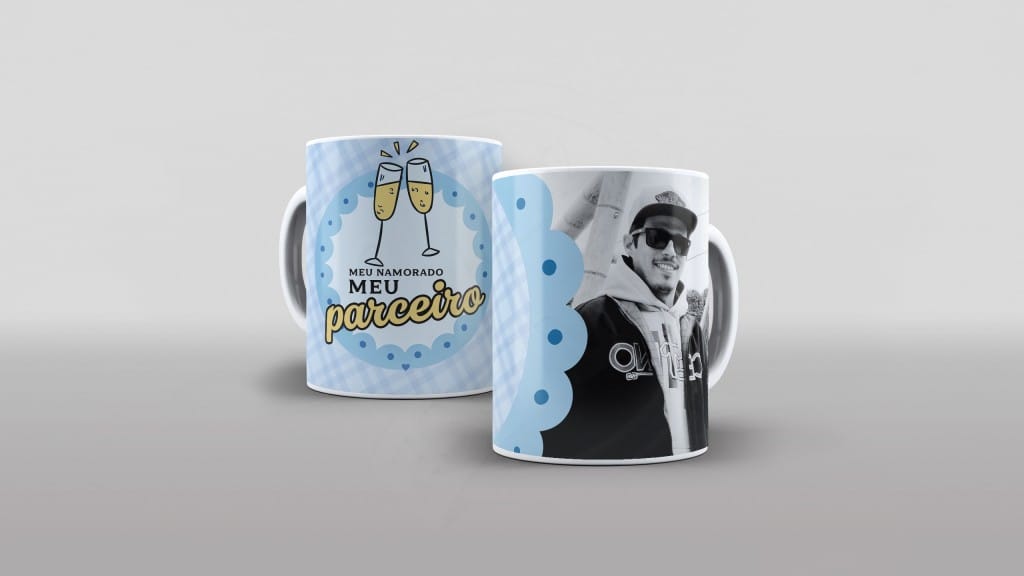 ARTE PARA CANECAS - MEU NAMORADO MEU PARCEIRO-2375