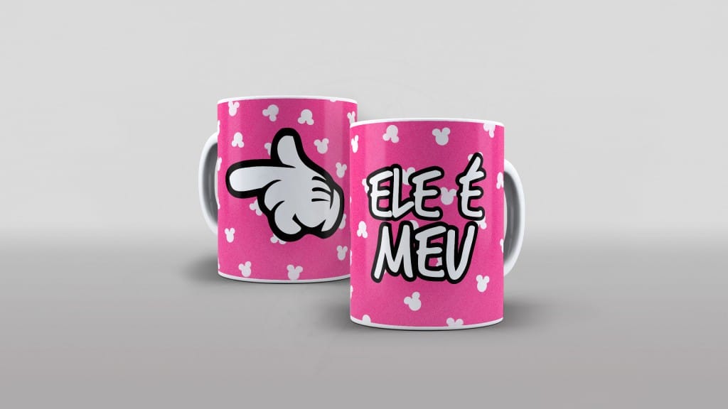 ARTE PARA CANECAS - ELE É MEU-2381