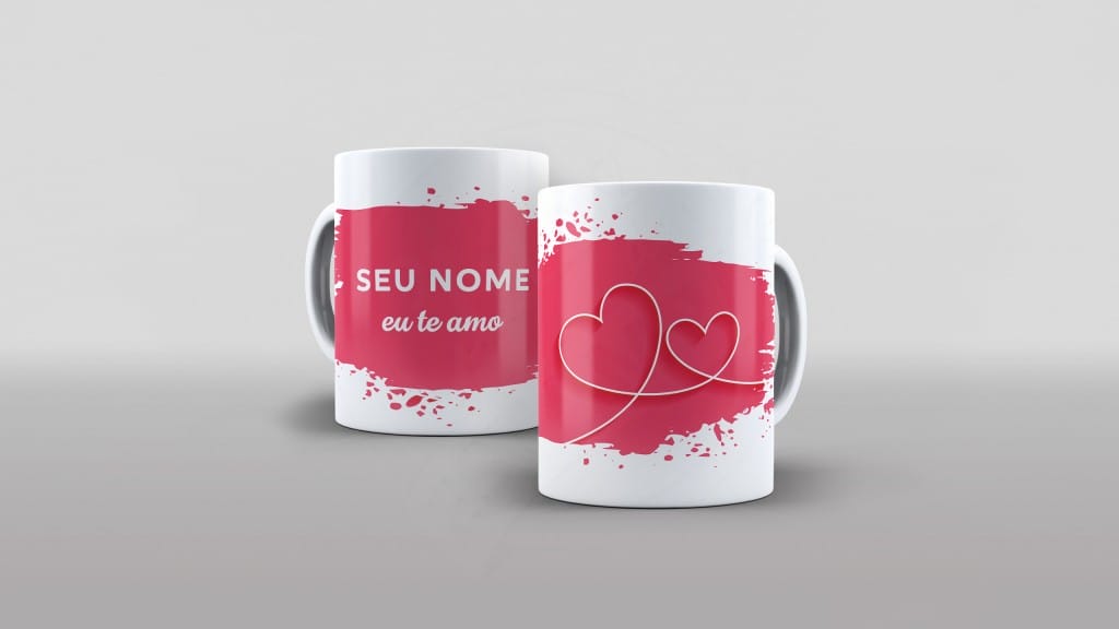ARTE PARA CANECAS - EU TE AMO - ROSA 03-2388