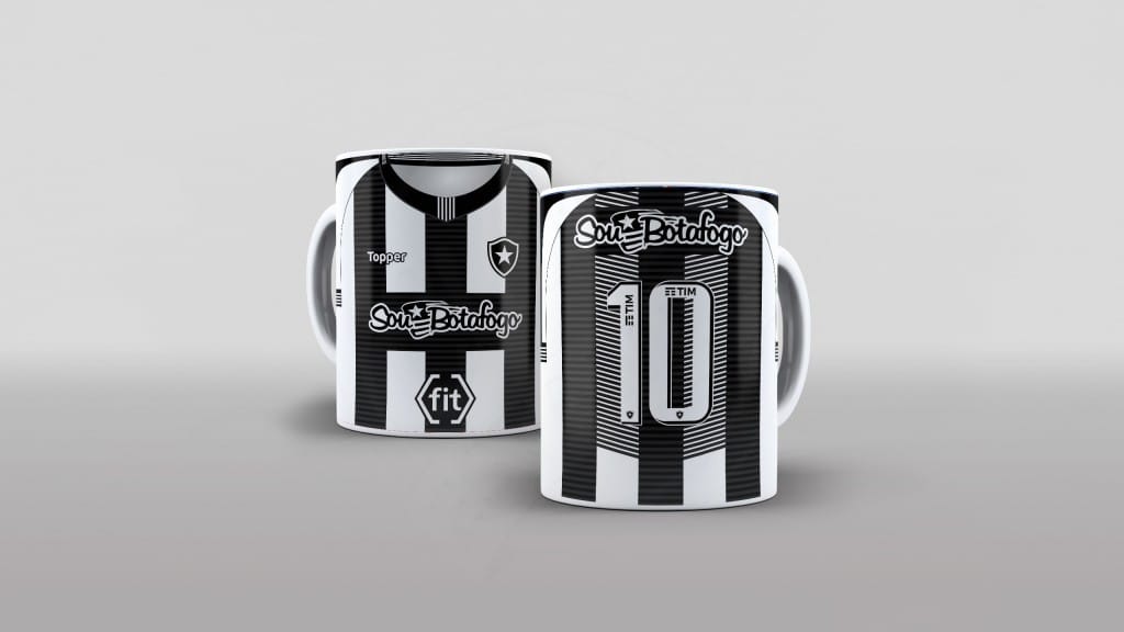 ARTE PARA CANECAS - CAMISA BOTAFOGO 2018-2019 - TITULAR-2450