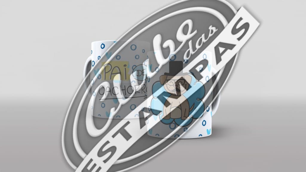 Arte para Caneca Pai de Cachorro - Dia dos Pais-2527