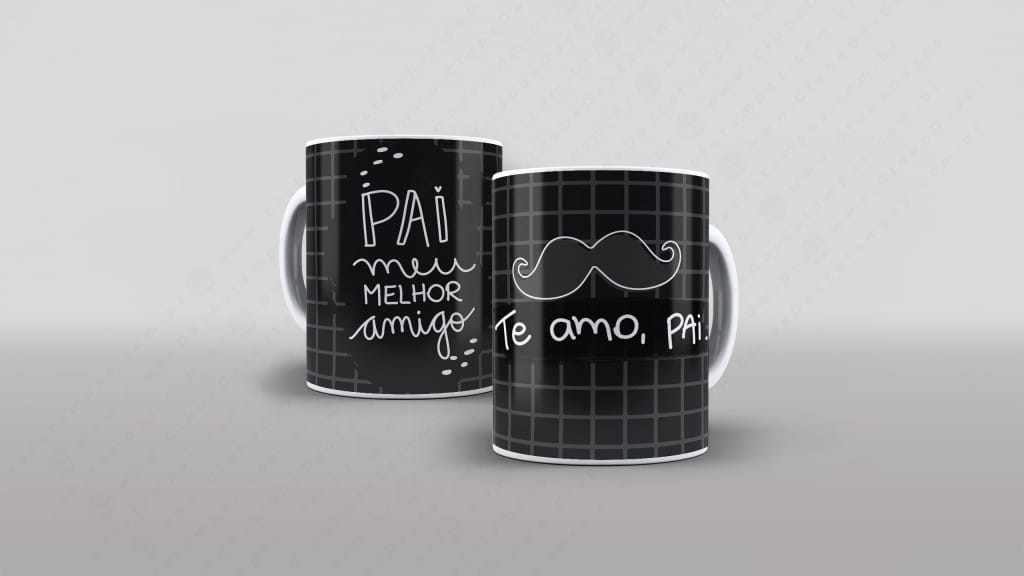 ARTE PARA CANECA PAI MEU MELHOR AMIGO - TE AMO PAI-2532