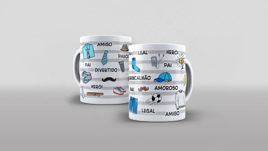 ARTE PARA CANECA PARCEIRO, BRINCALHÃO, AMIGO, DIVERTIDO, AMOROSO, LEGAL, HERÓI-2540