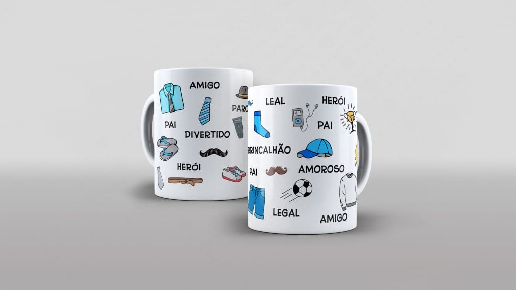 ARTE PARA CANECA PARCEIRO, BRINCALHÃO, AMIGO, DIVERTIDO, AMOROSO, LEGAL, HERÓI-2541