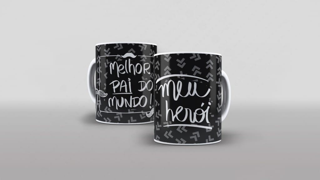 ARTE PARA CANECA MELHOR PAI DO MUNDO - MEU HERÓI-2546
