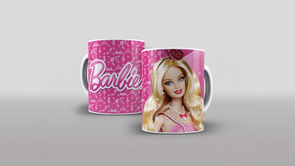 ARTE PARA CANECA BONECA BARBIE-2558