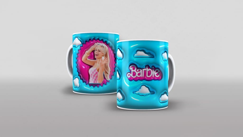 ARTE PARA CANECA BARBIE - ESTILO INFLADO-2559
