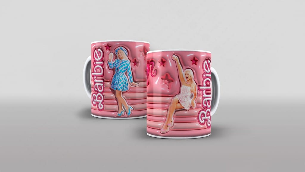 ARTE PARA CANECA BARBIE - ESTILO INFLADO-2565