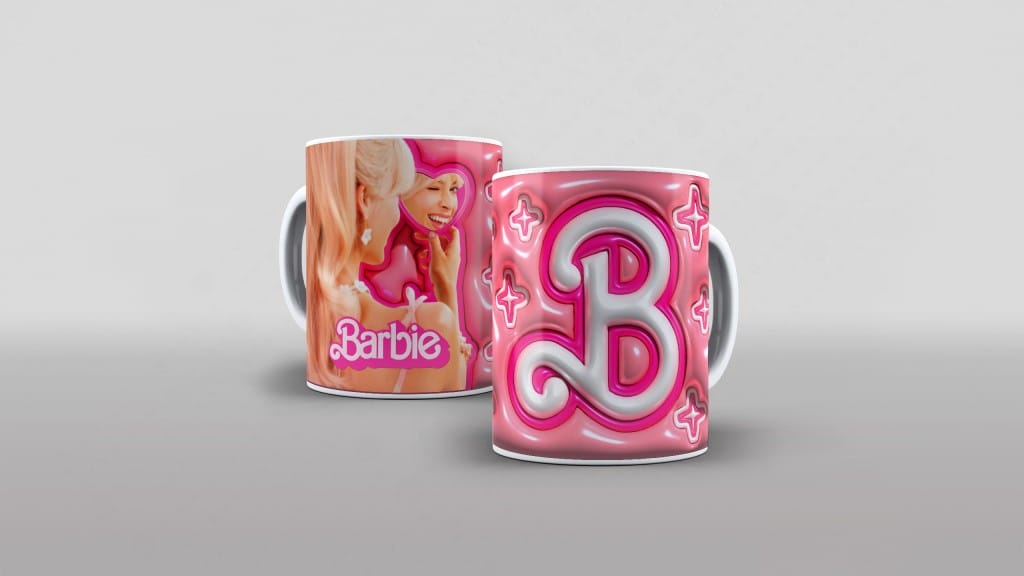 ARTE PARA CANECA BARBIE - ESTILO INFLADO-2569