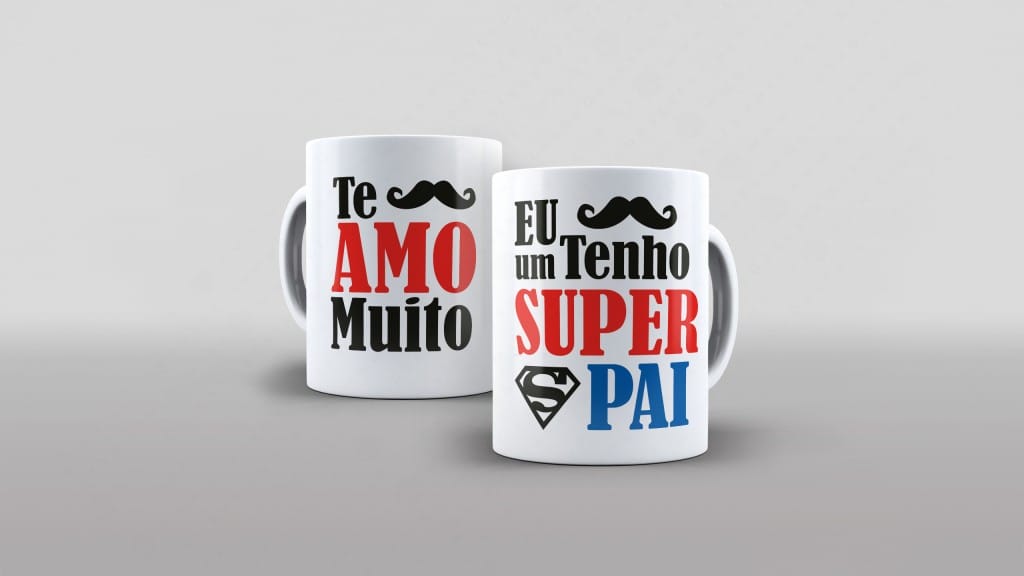 ARTE PARA CANECA EU TENHO UM SUPER PAI TE AMO MUITO-2609