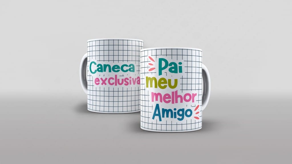 ARTE PARA CANECA PAI MEU MELHOR AMIGO - CANECA EXCLUSIVA-2615