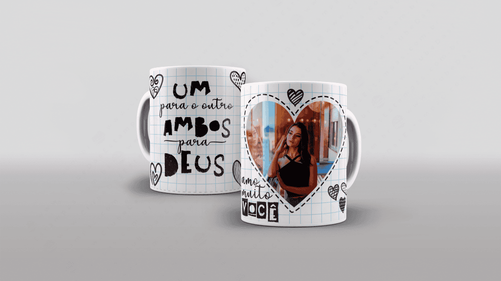 ARTE PARA CANECA - UM PARA O OUTRO, AMBOS PARA DEUS-2680