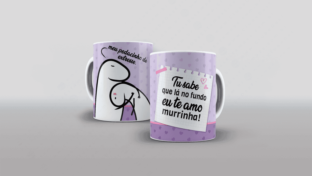 ARTE PARA CANECA - FLORK TU SABE QUE LÁ NO FUNDO EU TE AMO MURRINHA-2699