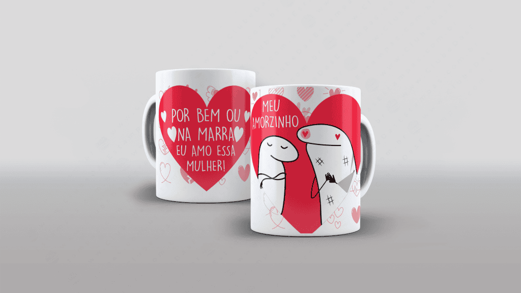 ARTE PARA CANECA - FLORK - MEU AMORZINHO-2701
