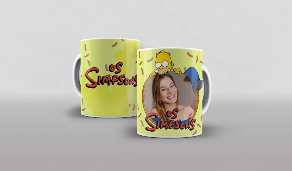 ARTE PARA CANECA - OS SIMPSONS MOLDURA-2752