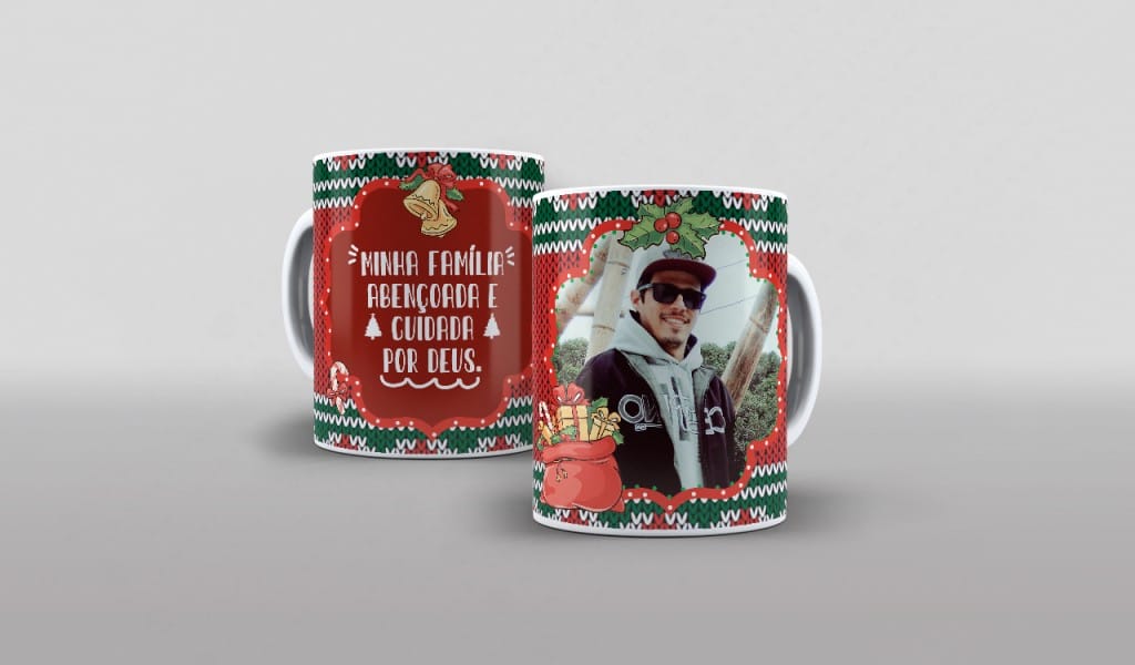 ARTE PARA CANECA - NATAL MOLDURA-2754