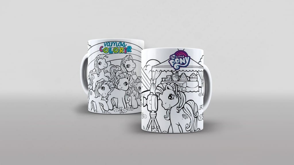 ARTE PARA CANECA - VAMOS COLORIR - MY LITTLE PONY-2775