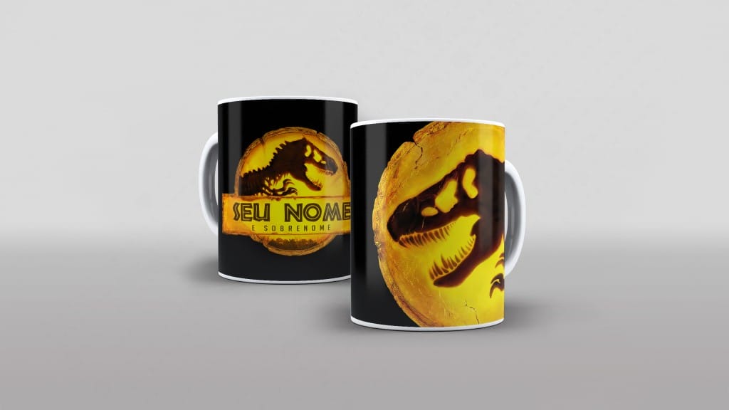 ARTE PARA CANECA - JURASSIC WORLD - DOMÍNIO-2853