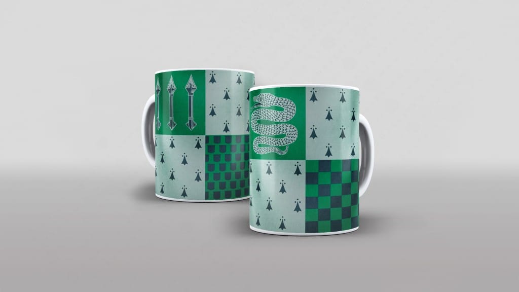 ARTE PARA CANECA BANDEIRA CASA SONSERINA - HARRY POTTER-2874