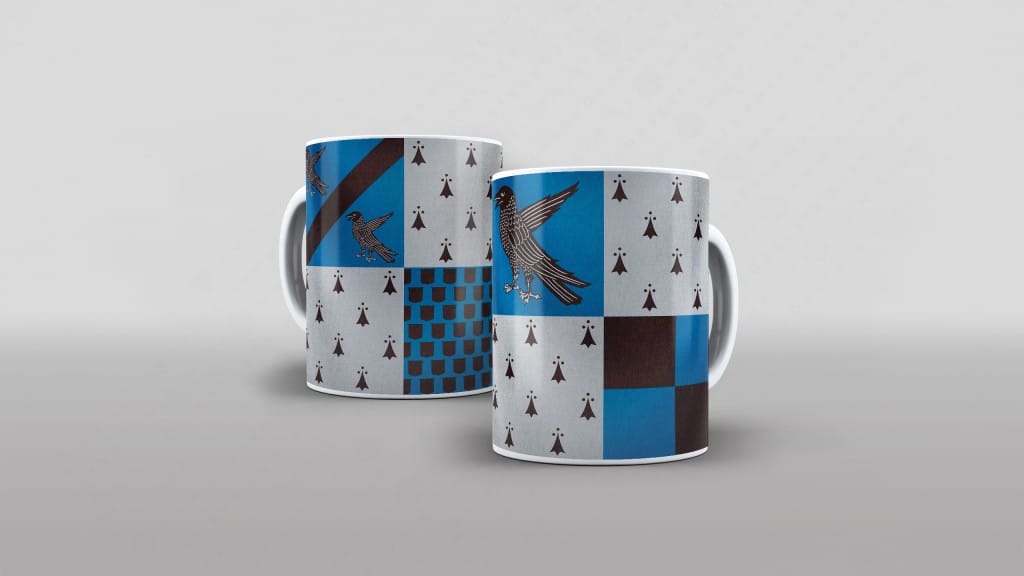 ARTE PARA CANECA BANDEIRA CASA CORVINAL HARRY POTTER-2897