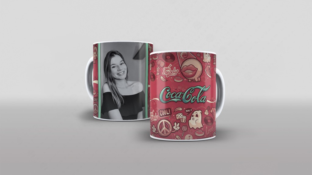 ARTE PARA CANECA ESTILO COCA-COLA-2917