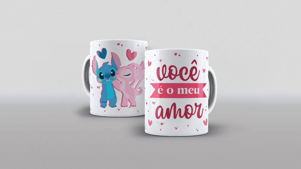 ARTE PARA CANECA - VOCÊ É O MEU AMOR STITCH-2930
